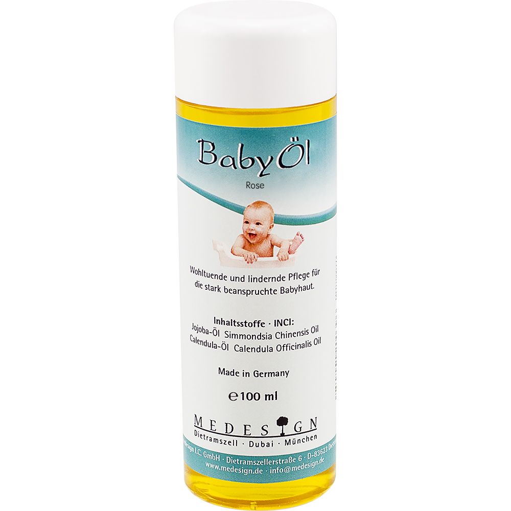 Huile pour bébé à l'huile de rose 100 ml
