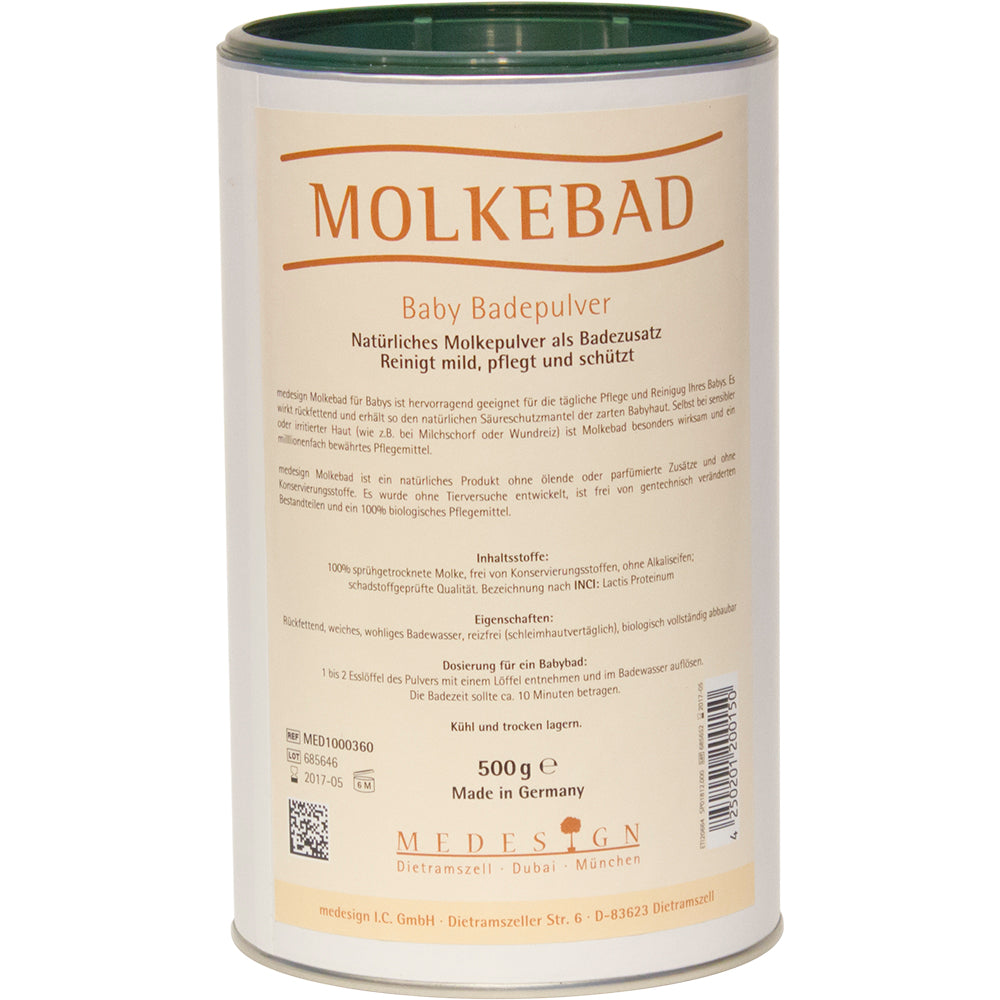 Whey bath powder, babies