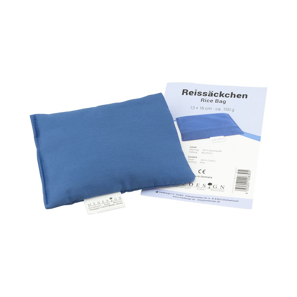 Busta di riso blu 13 x 16 cm ca. 150 g