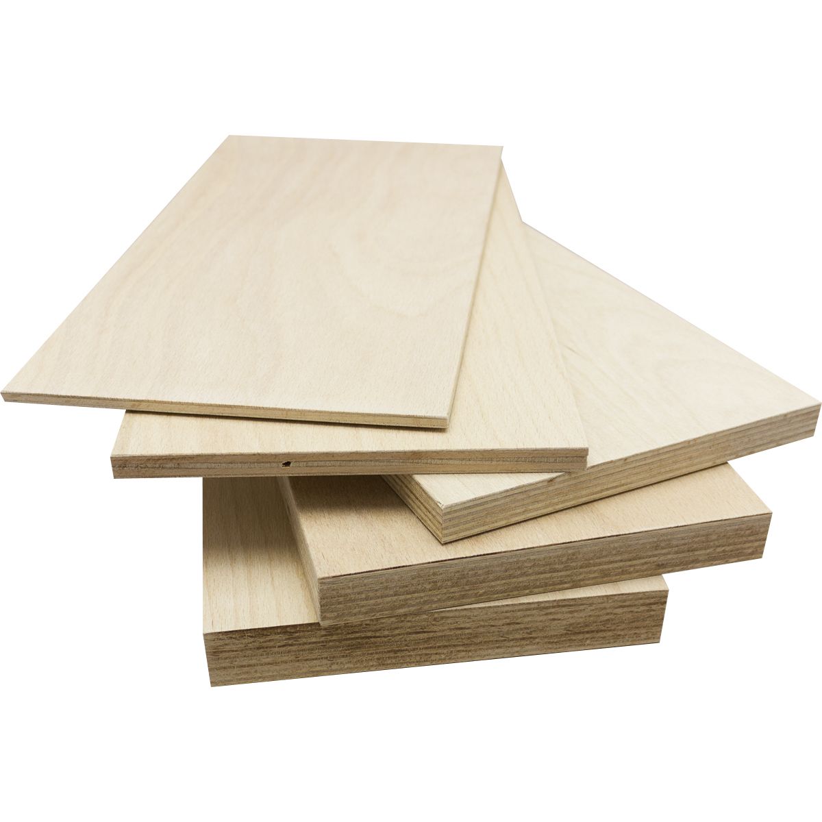 Holzbrettchen 5 Stk 5/10/15/20/25 mm