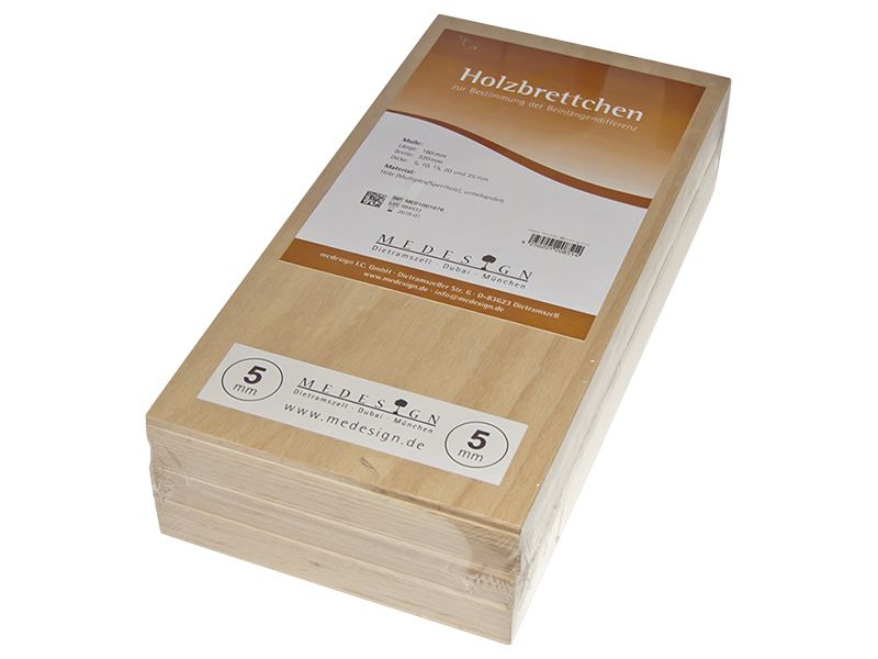 Holzbrettchen 5 Stk 5/10/15/20/25 mm